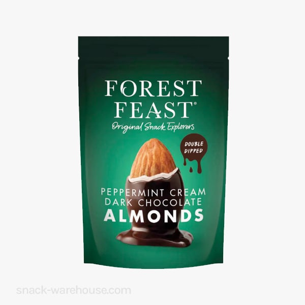 Forest Feast Peppermint Cream Dark Chocolate Almonds 40g