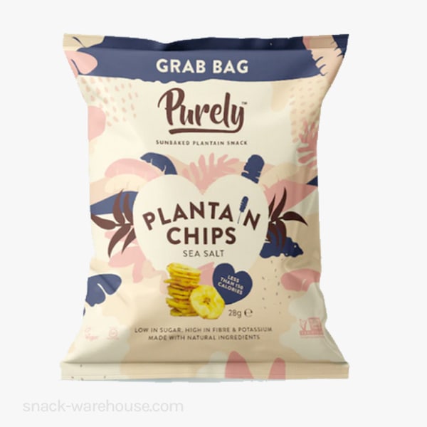 Purely Plantain Chips Sea Salt 28g