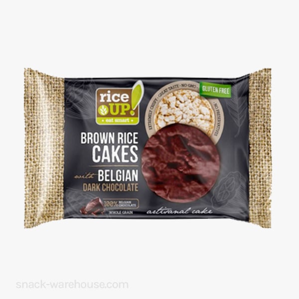 RiceUP! Brown Rice Cakes with Belgian Dark Chocolate 30g