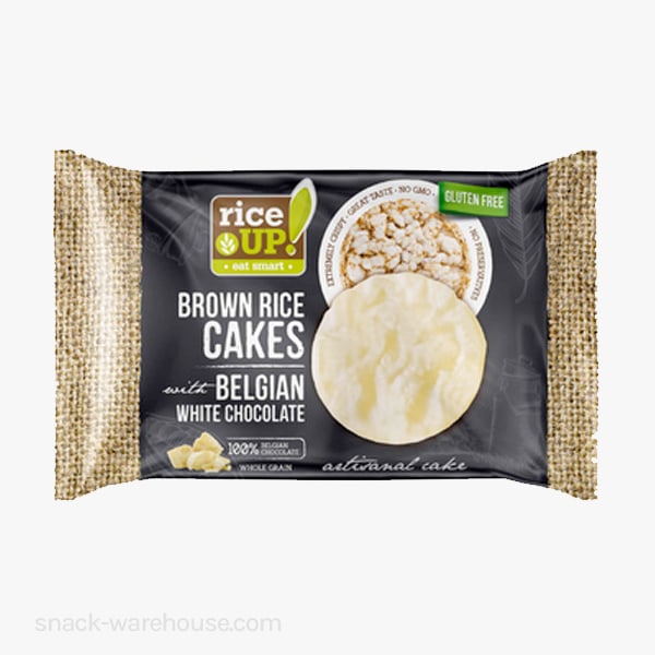 RiceUP! Brown Rice Cakes with Belgian White Chocolate 30g