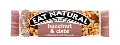 Eat Natural Hazelnut & Date with Peanuts & Almonds Bar 40g
