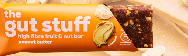 The Gut Stuff High Fibre Bar Peanut Butter 35g
