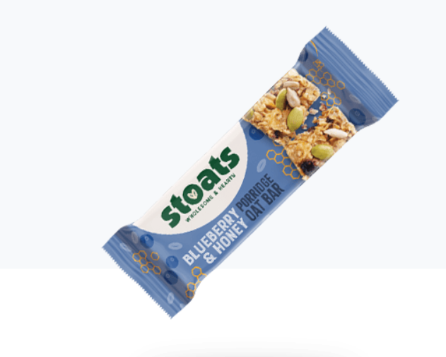 Stoats Blueberry & Honey Porridge Oat Bar 42g