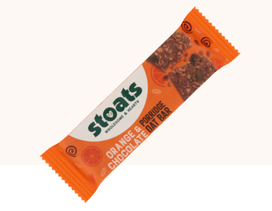 Stoats Orange & Chocolate Porridge Oat Bar 42g