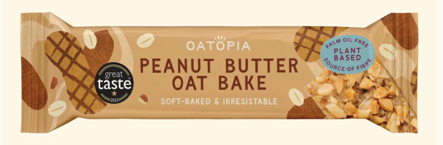 Oatopia Peanut Butter Oat Bake Bar 60g
