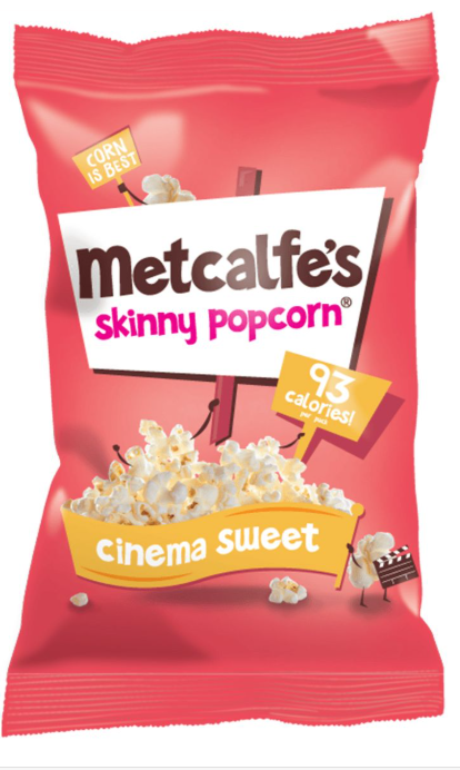 Metcalfe's Skinny Popcorn Cinema Sweet 20g