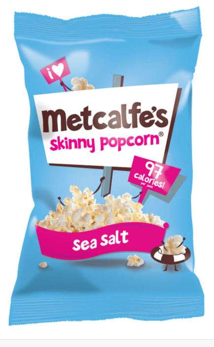 Metcalfe's Skinny Popcorn Sea Salt 20g