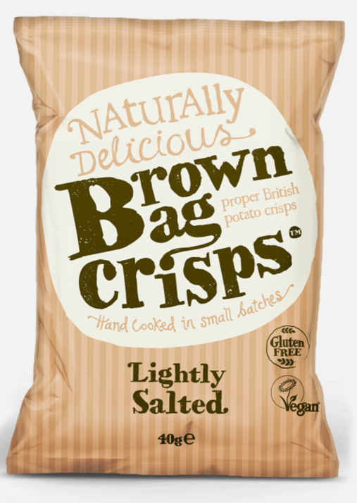 Brown Bag Lightly Salted Crisps 40g
