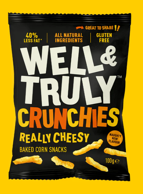 Well & Truly Really Cheesy Crunchies 30g