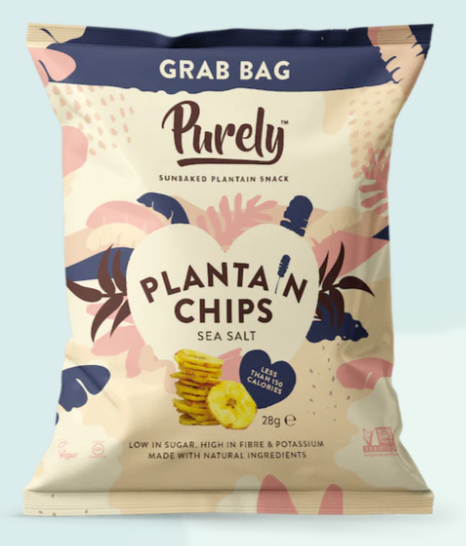 Purely Plantain Chips Sea Salt 28g