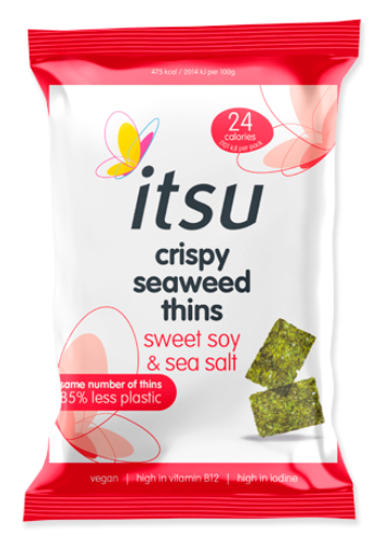 itsu Crispy Seaweed Thins Sweet Soya & Sea Salt 5g