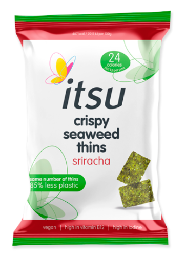 itsu Crispy Seaweed Thins Sriracha 5g