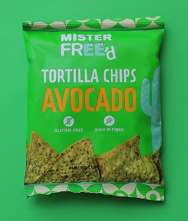 Mister Free'd Tortilla Chips Avocado & Guacamole 40g