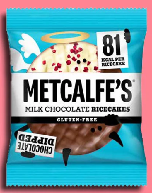 Metcalfe's Milk Chocolate Rice Cakes 34g