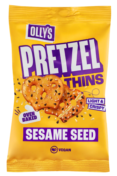 Olly's Sesame Seed Pretzel Thins 35g