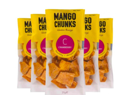 Cranberry Mango Chunks Snack Shot 25g