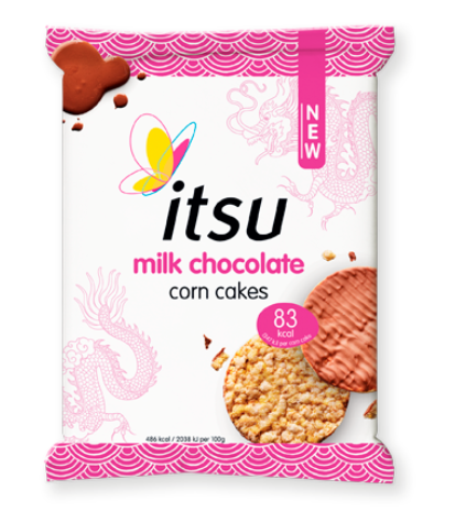 itsu Milk Chocolate Corn Cakes 34g