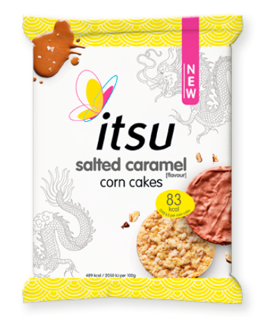 itsu Salted Caramel Corn Cakes 34g