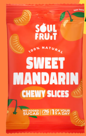 Soul Fruit Soft Dried Mandarin Segments Slices 25g
