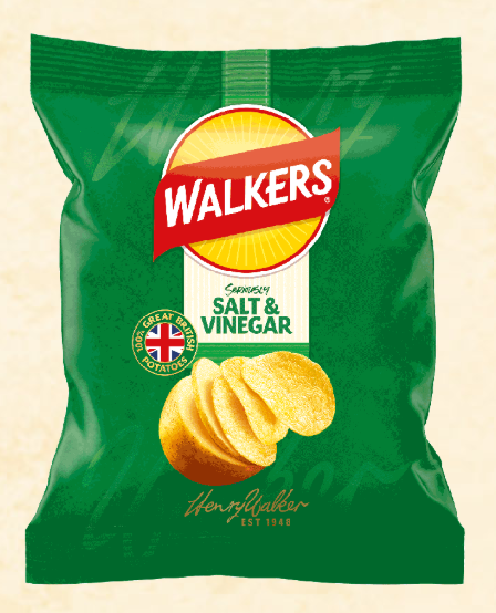 Walkers Salt & Vinegar Crisps 25g