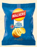 Walkers Cheese & Onion Crisps 25g