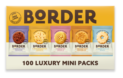 Border Biscuits 100 Packs, 2 per pack, Individually Wrapped