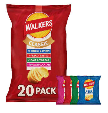 Walkers Classic Variety Multipack Crisps 20 x 25g