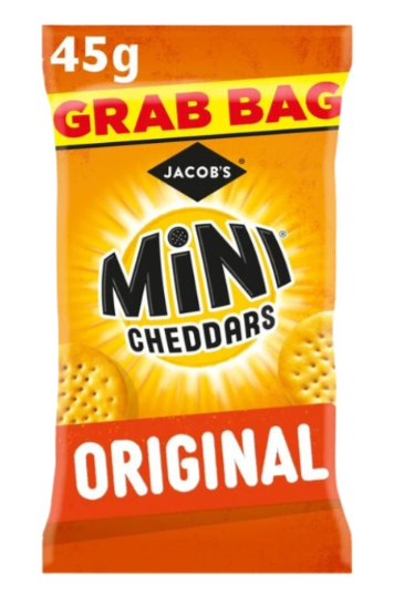 Jacob's Mini Cheddars Original Grab Bag 45g